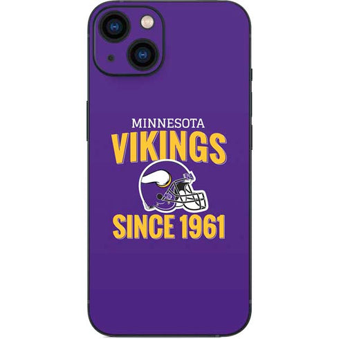 NFL Minnesota Vikings Helmet iPhone 15 Plus Skin