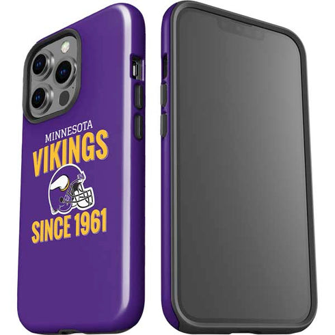 NFL Minnesota Vikings Helmet iPhone 15 Pro Impact Case