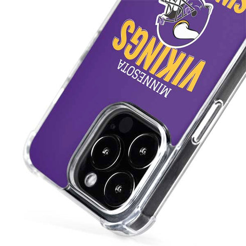 NFL Minnesota Vikings Helmet iPhone 14 Pro MagSafe Case
