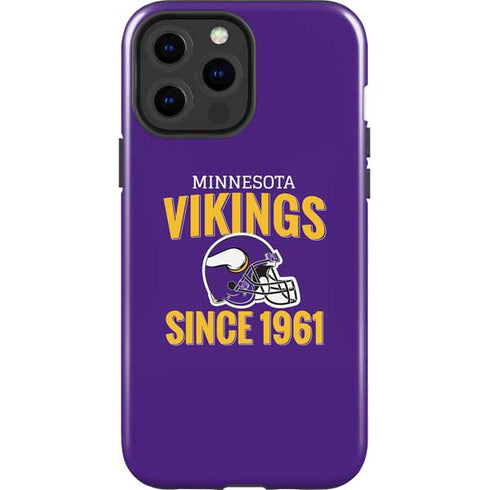 NFL Minnesota Vikings Helmet iPhone 15 Pro Max Impact Case