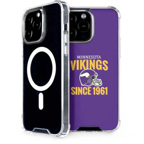 NFL Minnesota Vikings Helmet iPhone 14 Pro Max MagSafe Case