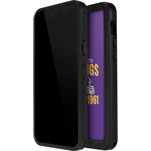 NFL Minnesota Vikings Helmet iPhone 14 Pro Max Waterproof Case