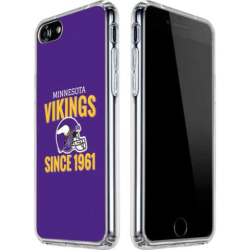 NFL Minnesota Vikings Helmet iPhone SE (2nd & 3rd Gen) Clear Case