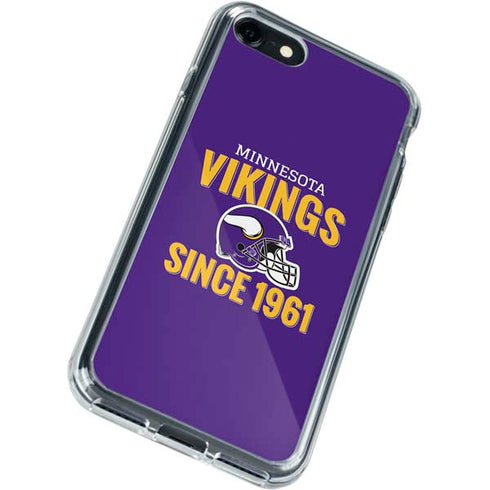 NFL Minnesota Vikings Helmet iPhone SE (2nd & 3rd Gen) Clear Case