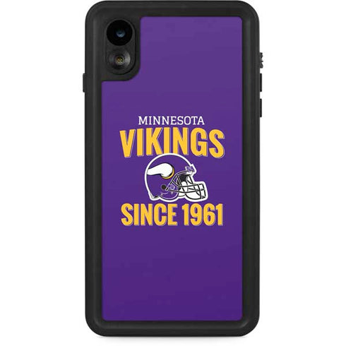 NFL Minnesota Vikings Helmet iPhone XR Waterproof Case
