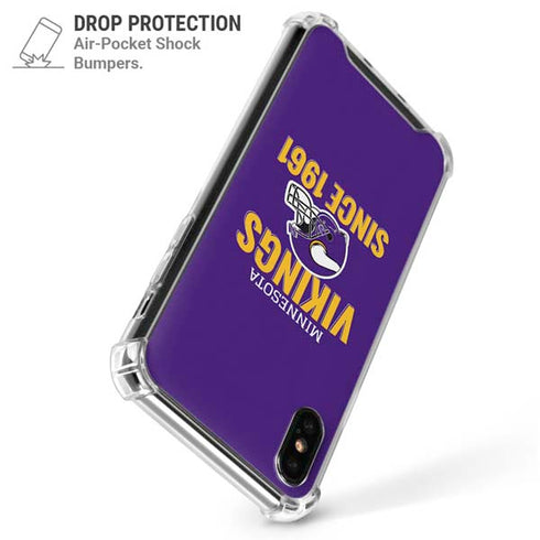 NFL Minnesota Vikings Helmet iPhone XS Max Clear Case