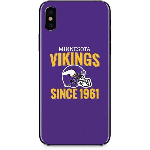 NFL Minnesota Vikings Helmet iPhone XS Skin