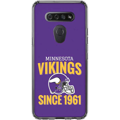 NFL Minnesota Vikings Helmet LG K51/Q51 Clear Case
