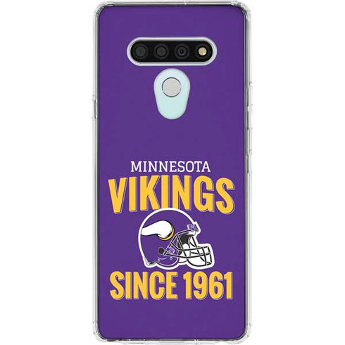 NFL Minnesota Vikings Helmet LG Stylo 6 Clear Case
