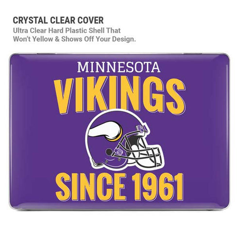 NFL Minnesota Vikings Helmet MacBook Air 15in (2023-2025) Case plus Skin