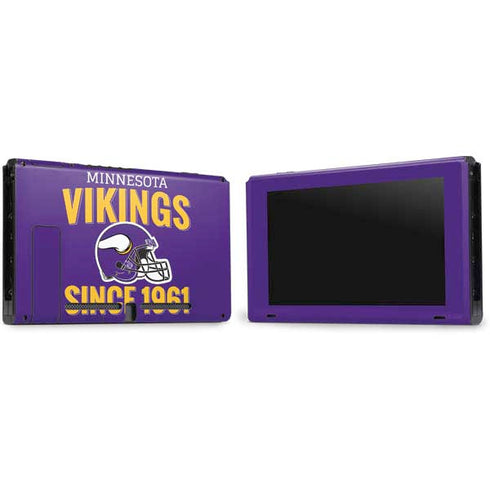 NFL Minnesota Vikings Helmet Nintendo Switch Bundle Skin