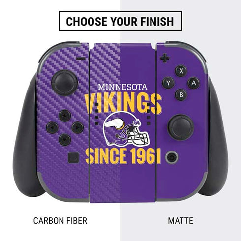NFL Minnesota Vikings Helmet Nintendo Switch Bundle Skin