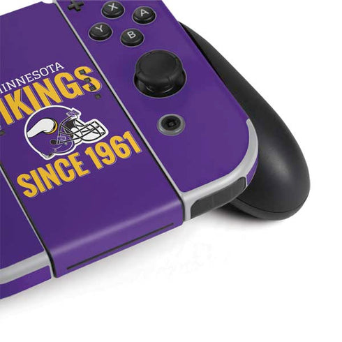 NFL Minnesota Vikings Helmet Nintendo Switch OLED (2021) Skin