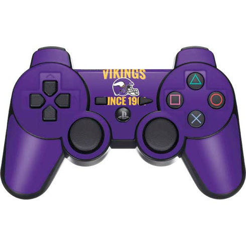 NFL Minnesota Vikings Helmet PS3 Dual Shock wireless controller Skin
