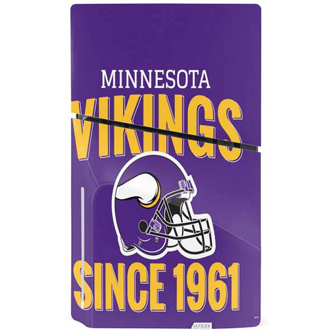 NFL Minnesota Vikings Helmet PS5 Slim Disk Console Skin