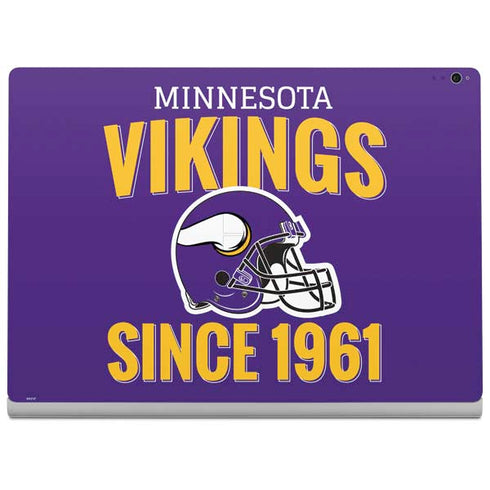 NFL Minnesota Vikings Helmet Surface Book 2 15in Skin