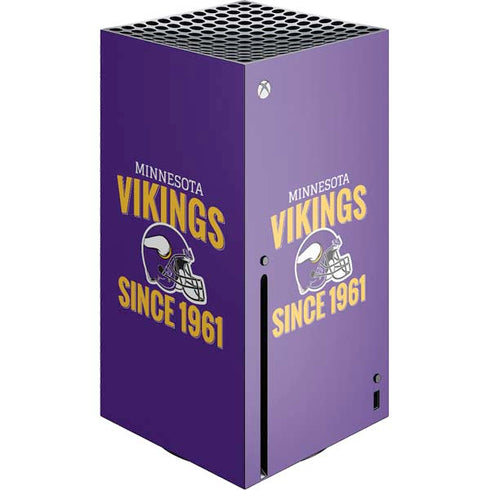 NFL Minnesota Vikings Helmet Xbox Series X Console Skin