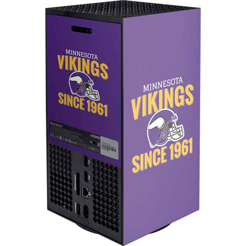 NFL Minnesota Vikings Helmet Xbox Series X Console Skin