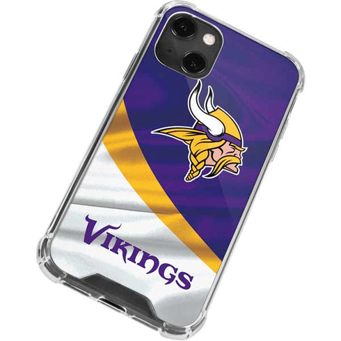 NFL Minnesota Vikings iPhone 14 Plus Clear Case