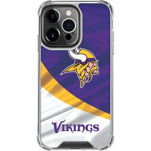 NFL Minnesota Vikings iPhone 15 Pro Clear Case
