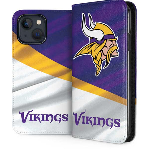 NFL Minnesota Vikings iPhone 15 Plus Folio Case