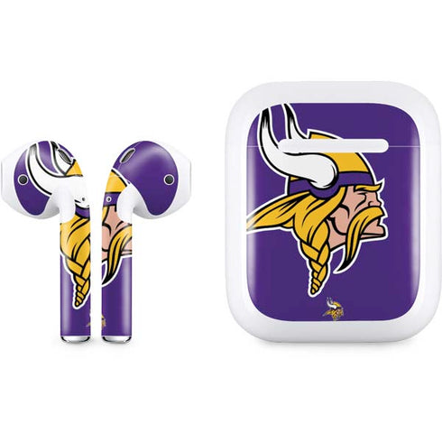 NFL Minnesota Vikings Large Logo Apple AirPods Skin
