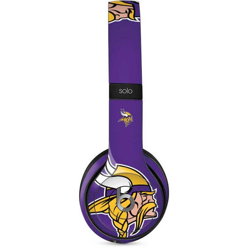 NFL Minnesota Vikings Large Logo Beats Solo 2 Wired Skin
