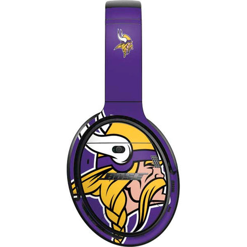 NFL Minnesota Vikings Large Logo Bose QuietComfort 35 Headphones Skin
