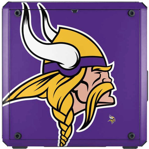 NFL Minnesota Vikings Large Logo Cooler Master MasterBox Q300L Mini Tower Skin