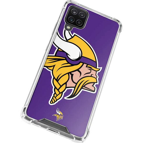 NFL Minnesota Vikings Large Logo Galaxy A12 Clear Case