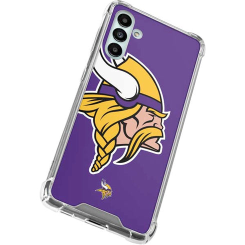 NFL Minnesota Vikings Large Logo Galaxy A13 5G Clear Case