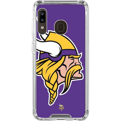 NFL Minnesota Vikings Large Logo Galaxy A30 Clear Case