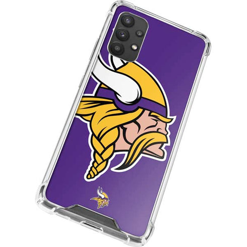 NFL Minnesota Vikings Large Logo Galaxy A32 5G Clear Case