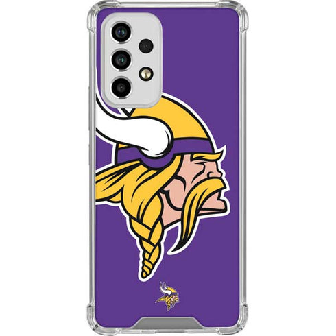 NFL Minnesota Vikings Large Logo Galaxy A53 5G Clear Case