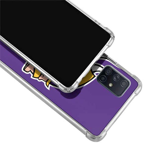 NFL Minnesota Vikings Large Logo Galaxy A71 5G Clear Case