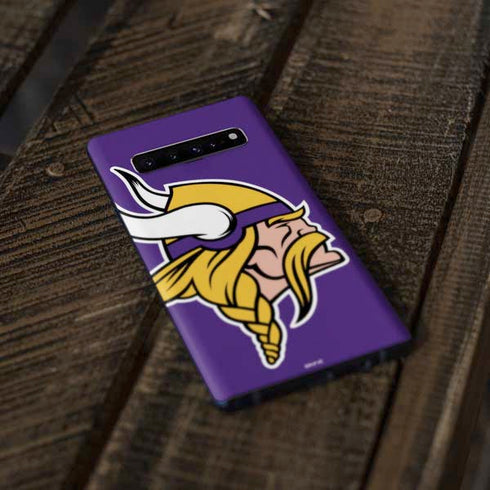 NFL Minnesota Vikings Large Logo Galaxy S10 Plus Skin