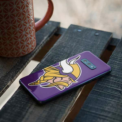 NFL Minnesota Vikings Large Logo Galaxy S10e Skin