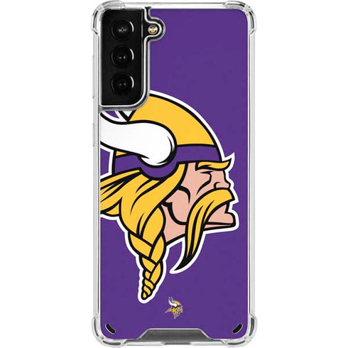 NFL Minnesota Vikings Large Logo Galaxy S21 Plus 5G Clear Case