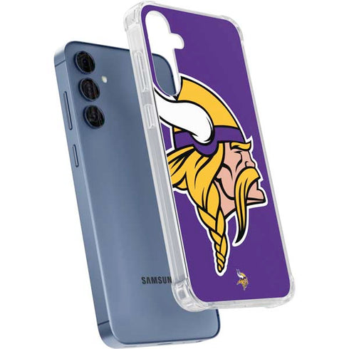 NFL Minnesota Vikings Large Logo Galaxy S24 Clear Case