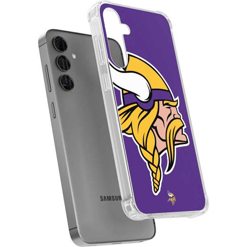 NFL Minnesota Vikings Large Logo Galaxy S24 Plus Clear Case