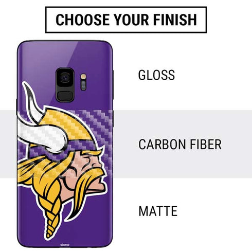 NFL Minnesota Vikings Large Logo Galaxy S9 Skin