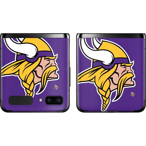 NFL Minnesota Vikings Large Logo Galaxy Z Flip Skin