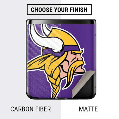 NFL Minnesota Vikings Large Logo Galaxy Z Flip Skin