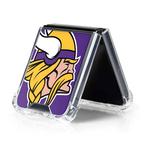 NFL Minnesota Vikings Large Logo Galaxy Z Flip5 5G Clear Case