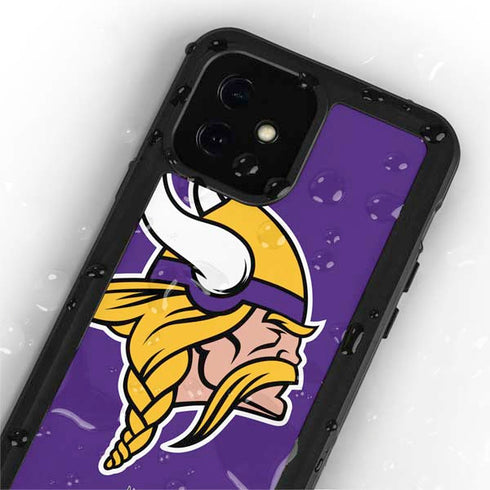 NFL Minnesota Vikings Large Logo iPhone 12 Mini Waterproof Case