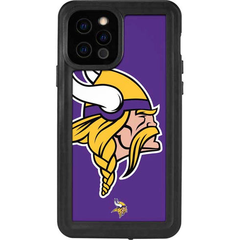 NFL Minnesota Vikings Large Logo iPhone 12 Pro Waterproof Case