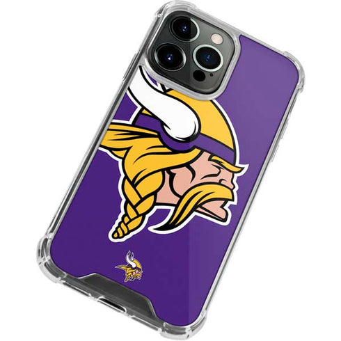NFL Minnesota Vikings Large Logo iPhone 13 Pro Clear Case