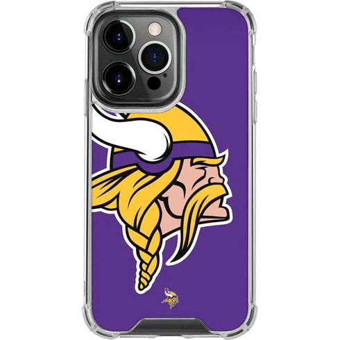 NFL Minnesota Vikings Large Logo iPhone 13 Pro Clear Case