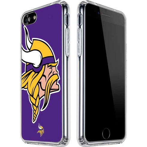 NFL Minnesota Vikings Large Logo iPhone SE (2nd & 3rd Gen) Clear Case