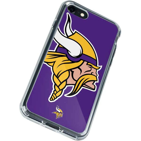 NFL Minnesota Vikings Large Logo iPhone SE (2nd & 3rd Gen) Clear Case